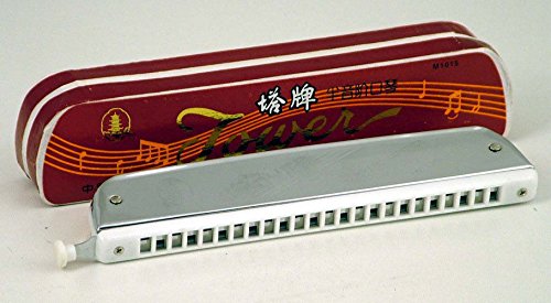 Tower Mouth Organ With Change Lever- Chromatic Harmonica