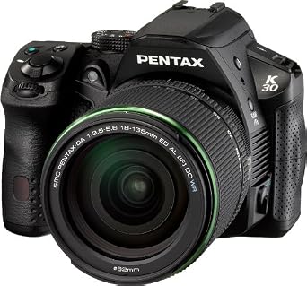 Pentax K-30 Weather-Sealed 16 MP CMOS Digital SLR with 18-135mm Lens (Black)
