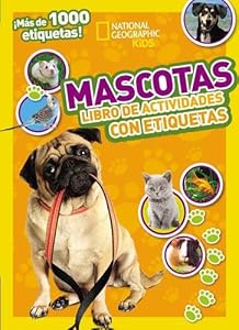Mascotas: Libro de actividades con etiquetas