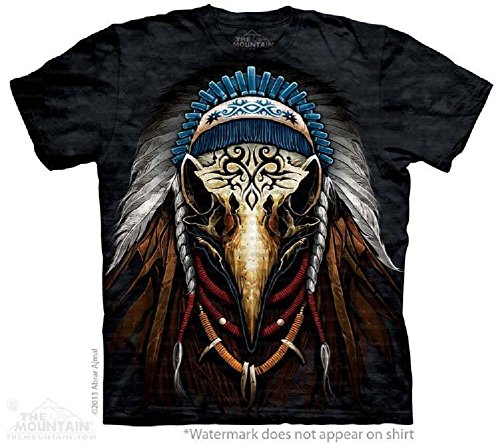 The Mountain Eagle Spirit Chief Tribal Native American Adult T-Shirt
