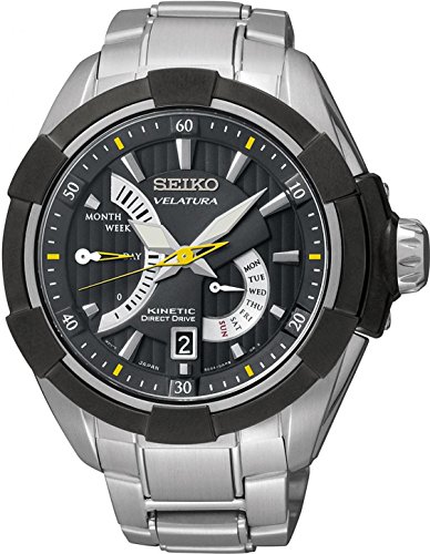 Algopix Similar Product 2 - Seiko Velatura Kinetic Black Dial