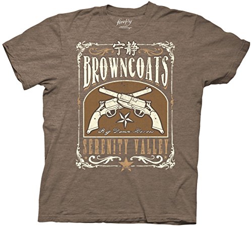 Firefly Serenity Valley Mens Heather Brown T-shirt L