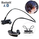 Bluetooth In-Ear Headphones, Alpatronix® [HX200] Active Lifestyle Noise-Isolating Wireless Earbuds Magnetic Earphones Headset with Microphone, Universal Volume Control, Playback Control, Noise Reduction for iPhone 6s Plus 6s 5s 5c 4s, Samsung Galaxy S6 Edge+ S6 S5 S4, Note 5 4 3 / Google Nexus 6 5 4, LG G4 G3, HTC One M9 M8 M7, Motorola Droid, Nokia Lumia, Sony Experia, Other Bluetooth Android, iOS Smartphone Devices & Smart TV - (Onyx Black)