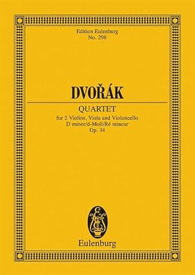 String Quartet in D Minor, Op. 34, B 75: Study Score