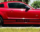 Racing Stripe Ford Mustang Name Graphic Vinyl Decal Car Kit