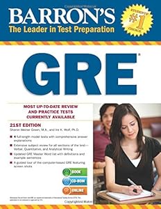 Barron's GRE with CD-ROM, 21st Edition