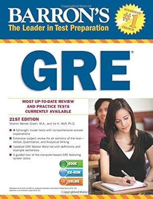 Barron's GRE with CD-ROM, 21st Edition