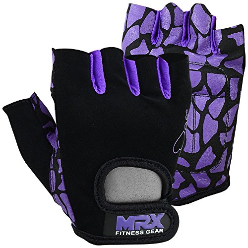 MRX Weight Lifting Training Gloves Crossfit Women Fitness Workout Purple/Black