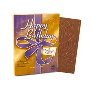 Unique 33 Happy Birthday Chocolate Card