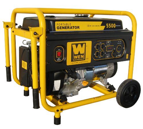 WEN 56551, 5000 Running Watts/5500 Starting Watts, Gas Powered Portable Generator