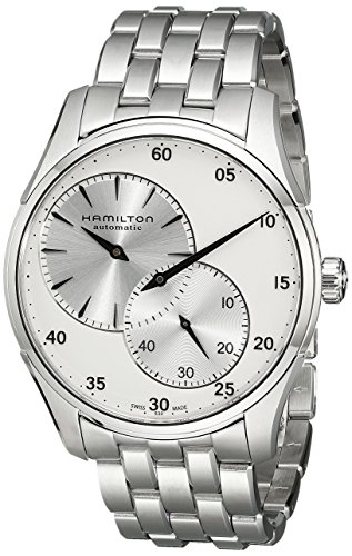 汉米尔顿hamilton男式h42615153 jazzmaster指针显示全自动银色手表