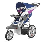 InStep Grand Safari Single Swivel Stroller Blue/Grape