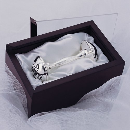 

Silver-plated Baby Rattle Keepsake Set Perfect Gift Idea