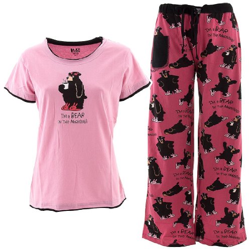 Lazy One I'm A Bear In The Morning Pajama Set for Juniors