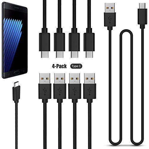 Type C Cable, A-store [4-Pack] 3.3ft/1m 56k ohm pull-up resistor USB Type C to Type A Cable for Nexus 6p/5X,LG G5 and Other Type-C Devices