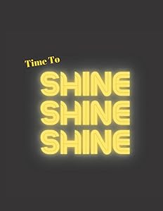 Time To Shine - Cleaning To Do List, Checklist, Cleaning Motivation - 8.5x11 Soft Matte Cover by DarkPrintz Shop
