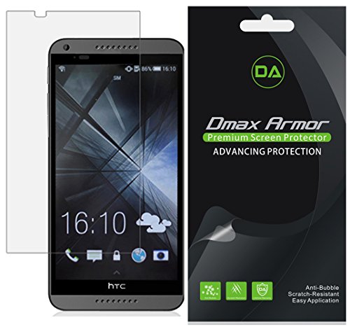 [6-Pack] Dmax Armor- HTC Desire 816 Anti-Glare & Anti-Fingerprint (Matte) Screen Protector - Lifetime Replacements Warranty- Retail Packaging
