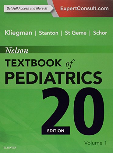 Nelson Textbook of Pediatrics, 2-Volume Set, 20e by Robert M. Kliegman MD                       ,