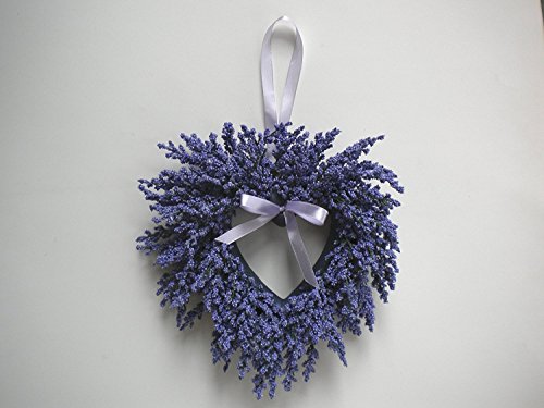 Algopix Similar Product 9 - Lavender Heather Heart Wreath