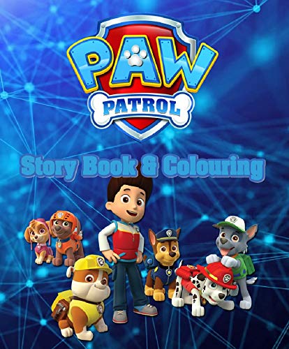 Algopix Similar Product 7 - Paw Patrol Story Book  Colouring 2 in