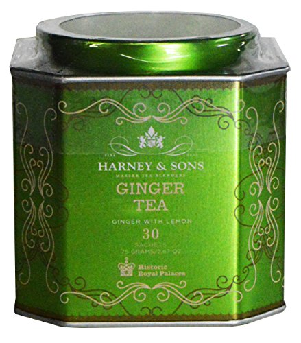 Harney & Sons Herbal Ginger Tea with Lemon Tin 30 Sachets