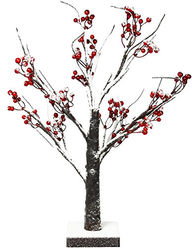 Algopix Similar Product 3 - Lightshare Snow Tree Bonsai with Red