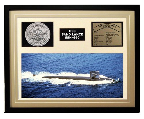 

Navy Emporium USS Sand Lance SSN 660 Framed Navy Ship Display
