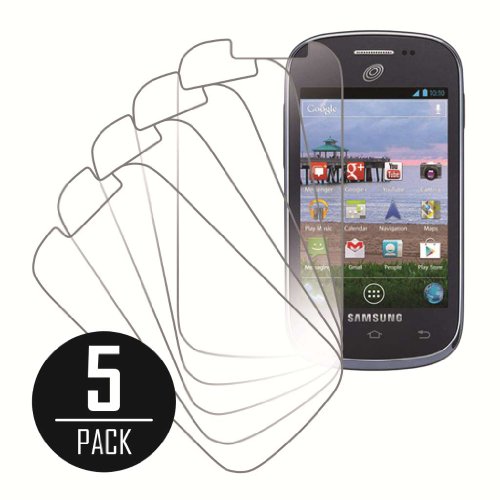 Samsung Galaxy Centura Screen Protector Cover, MPERO Collection 5 Pack of Clear Screen Protectors for Samsung Galaxy Centura S738C