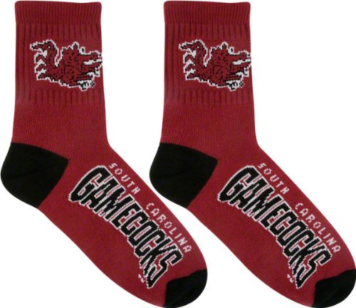 South Carolina Gamecocks Team Color Quarter Socks