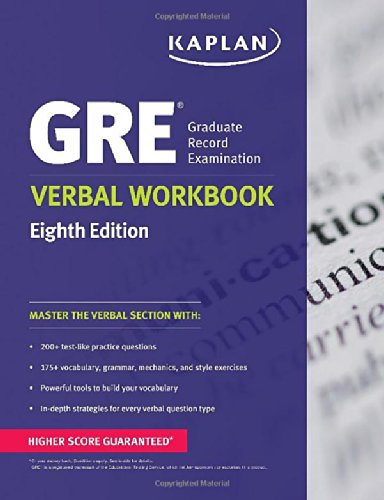 GRE&reg; Verbal Workbook by Kaplan