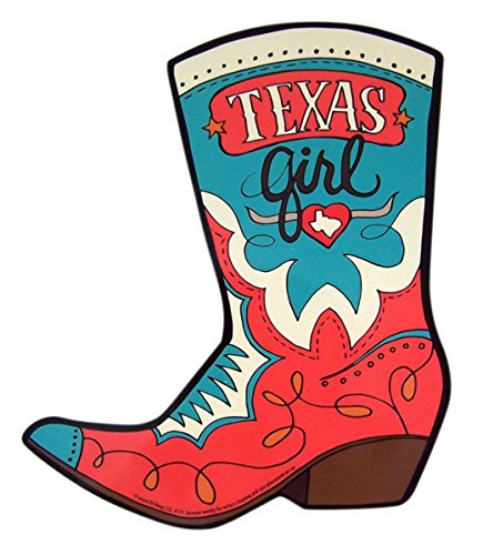 Algopix Similar Product 15 - Texas Girl Cowboy Boot Car Magnet
