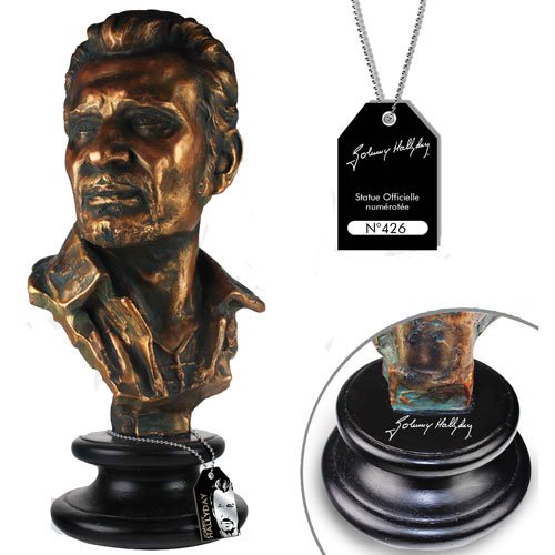 Lot De 2 Figurines Johnny Hallyday – Résine, Neuves Sous Emballage