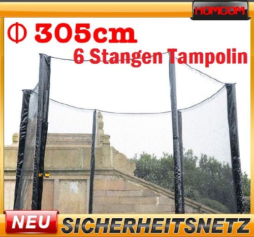 Ersatz Sicherheitsnetz Für 15 Fuß Trampolin - Robustes PE Netz Mit Reißverschluss