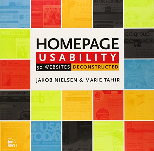 Homepage Usability: 50 Websites Deconstructed by Jakob Nielsen