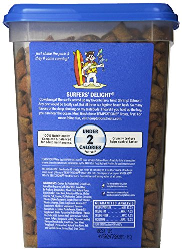 

TEMPTATIONS MixUps SURFERS' DELIGHT Flavor Treats for Cats. Pouch Mega Bag