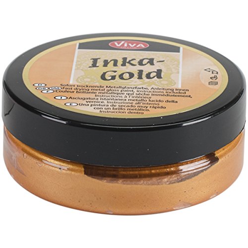 

Viva Decor 50gm Inka Gold Metal Gloss Paint, Orange
