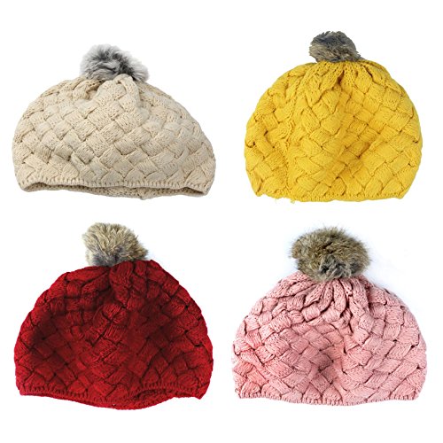niceeshop(TM) Baby Infant Boy Girl Knit Beanie Crochet Rib Pom Pom Warm Hat/ Cap