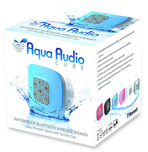 

The AquaAudio™ Cubo - Waterproof Bluetooth Wireless Speaker with Strong Suction Cup for Showers, Bathroom, Pool, Boat, Car, Beach, Outdoor etc. / Optimized Buttons for Easy Control / Amazingly Powerful & Crystal Clear Sound / Compatible with All Devices