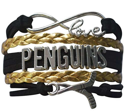 Pittsburgh Penguins Bracelet, Penguins Jewelry, Hockey Bracelet, NHL Bracelet & Perfect StockIng Stuffer