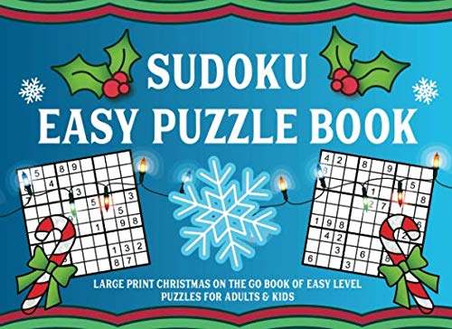 Sudoku Easy Puzzle Book: Large Print Christmas On the Go Book of Easy Level Puzzles for Adults & Kids by Nyx Spectrum