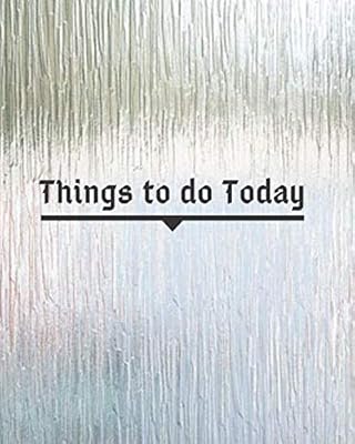Things To Do Today: Activity planning notepad (Schedule Planner)