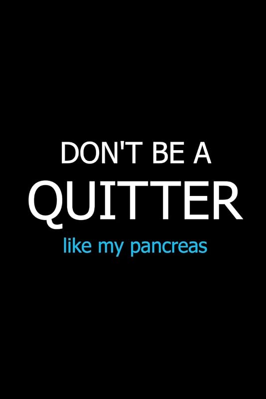 Don't Be a Quitter Like My Pancreas: Meal Planner Notebook, Grocery Shopping List, Weekly Planner Diary, Daily Planner Book, Health Planner by PaperLand Online Store