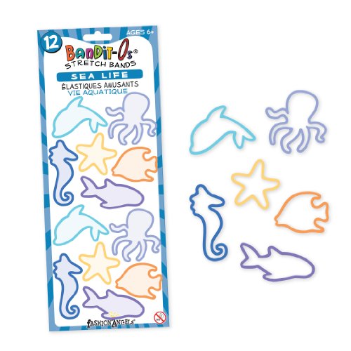 Pack of 12 BanditO's Shaped Rubber Bands Series 1Sea Life (Similar