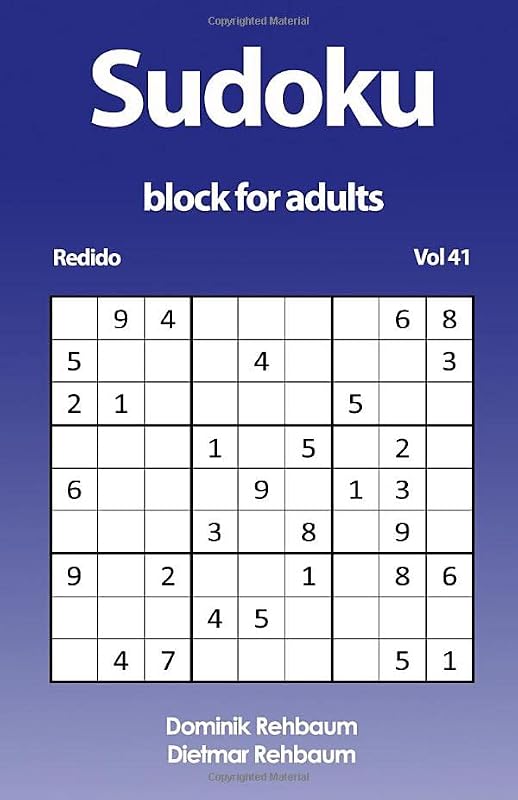 Redido Sudoku block for adults | Volume 41 by Dominik Rehbaum