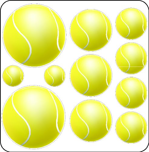 Peel And Stick Tennis Ball Stickers Tennis Decals Wall Art