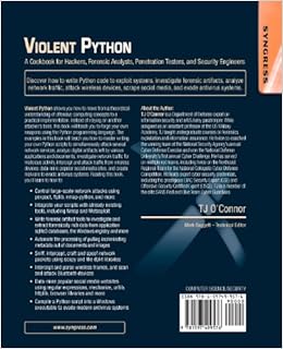 Violent Python: A Cookbook for Hackers, Forensic Analysts, Penetration ...