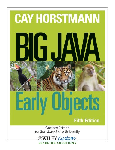 Big Java: Early Objects by Cay S. Horstmann