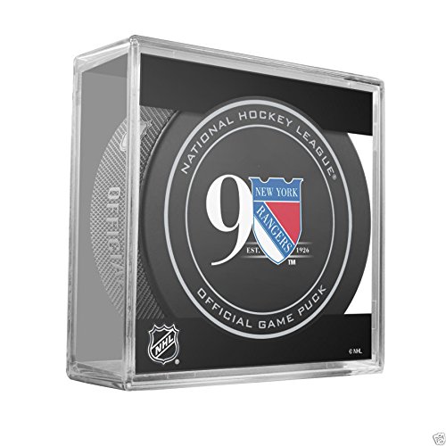 2016-17 New York Rangers 90th Anniversary Game Hockey Puck W/Cube