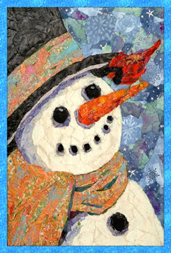Toland Home Garden Snowman and Cardinal 12.5 x 18-Inch Decorative USA-Produced Garden Flag