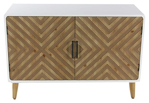 Algopix Similar Product 19 - Benzara 2 Door Wood and Metal Cabinet